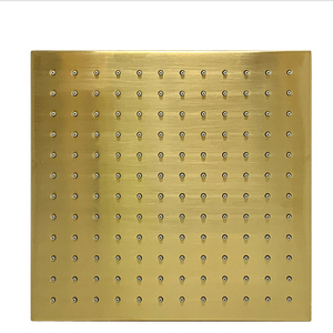 <span class=keywords><strong>Soffione</strong></span> <span class=keywords><strong>doccia</strong></span> pioggia in oro quadrato - Product Image 1