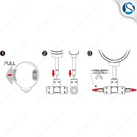 Autoaqua TDS Titanium one Digital Inline tds TDS-100 TDS-100S testeur avec électrode remplaçable peut mesurer la salinité non marine