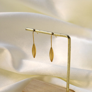 Teardrop Earrings Stainless Steel Drop Earrings For Women Simple Design Fashion Jewelry Ed-00060 - Product Image 2