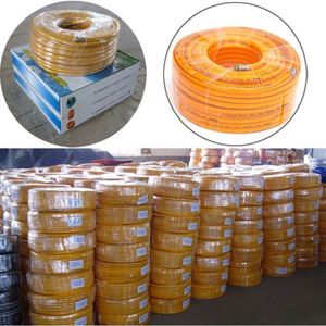 Tuyau plat en PVC bleu et orange avec sortie de 2 pouces pour l'irrigation - Product Image 5