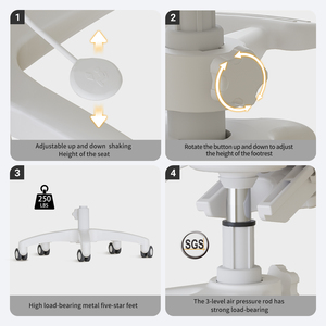 工場直販リフト回転人間工学キッズスタディチェアODM子供用屋内読書チェア - Product Image 5