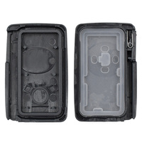 Accessoires pour clé de voiture à 3 boutons, coque de clé de voiture intelligente avec lame de clé d'urgence, compatible avec les clés de voiture 312Mhz 4D67, coque de clé à distance sans clé