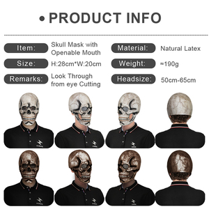 قناع رأس من اللاتكس للهالوين قابل للتخصيص وهو قناع شيطان أو شبح بصوت الصرخة مع فم قابل للفتح وتصميم مخيف وعقرب كسكيلي - Product Image 4