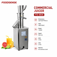 Hoge kwaliteit roestvrijstalen commerciële automatische sinaasappel-gember-fruit-groente-extractor sapcentrifuge voor kleine bedrijven