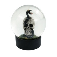 Boule de neige en résine personnalisée, boule d'eau, boule de neige faite à la main, écologique, décoration d'Halloween pour la maison, cadeau