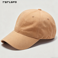 Gorra de Béisbol de 6 Paneles con Logotipo Personalizado, Gorra de Sarga de Algodón al por Mayor con Forro Naranja en Contraste, Fabricante