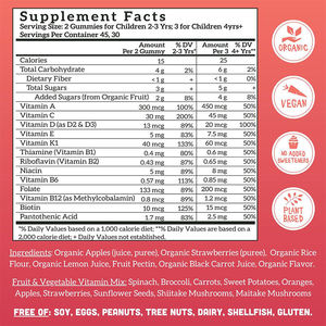 Marque privée Gommes multi-vitamines biologiques Complément naturel aromatisé aux fruits pour adultes et adolescents - Product Image 4