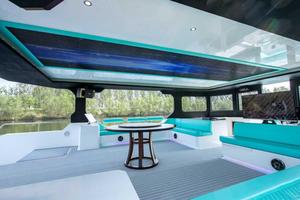 業務用 ラグジュアリー 44ft/13.6m*5.7m グラスファイバー製 船外機 カタマランヨット クルージング パトロール ファミリーエンターテイメント パーティー スポーツフィッシング - Product Image 3