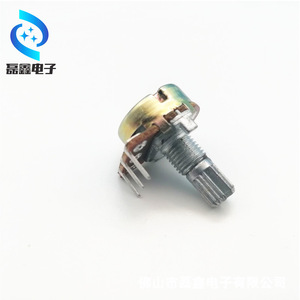 โพเทนชิโอมิเตอร์แบบหมุนเดี่ยว Wh148 แกนเกลียว M6x0.75 แบบมีร่อง 1 รอบ B1K B10K B50K - Product Image 1