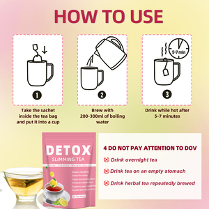 Té Desintoxicante Orgánico Natural a Base de Hierbas para Adelgazar, 14/28 Días, para un Vientre Plano, Pérdida de Peso, Metabolismo, Té Desintoxicante en Caja - Product Image 5