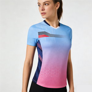 ชุดกีฬาแบดมินตันคุณภาพสูง ออกแบบตามสั่ง น้ำหนักเบา ระบายเหงื่อได้ดี สวมใส่สบาย เป็นมิตรกับผิวหนัง เหมาะสำหรับสโมสรและลีก - Product Image 5