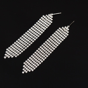 Bijoux de mode, boucles d'oreilles de luxe, boucles d'oreilles à strass, boucles d'oreilles simples, E111 - Product Image 3