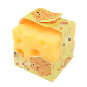 Juguete Antiestrés de Queso Moldable, Cubo de Queso Simulado, Textura Ultra Suave de Tofu, para Niños y Adultos - Product Image 5