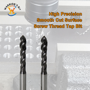 Dao taro <span class=keywords><strong>CNC</strong></span> Warrior's Bit M2 M3 M4 M5 M6 M8 M10, rãnh xoắn HSSE, phủ lớp TICN - Product Image 2