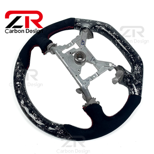 Volant sport personnalisé en cuir véritable et fibre de carbone forgé<span class=keywords><strong>e</strong></span> pour <span class=keywords><strong>Ford</strong></span> <span class=keywords><strong>Mustang</strong></span> Shelby <span class=keywords><strong>GT</strong></span> - Product Image 6