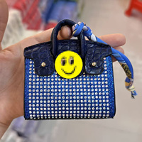 Nouvelle mini pochette multifonctionnelle en PVC effet peau de serpent, porte-monnaie, pendentif, porte-clés, étui pour écouteurs Bluetooth, super légère