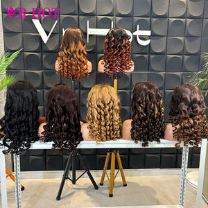 วิกผมลอนฟูแบบ Funmi ผลิตตามสั่งจากซัพพลายเออร์ชั้นนำ ไม่ต้องใช้กาว  แบบลูกไม้ด้านหน้า <span class=keywords><strong>สี</strong></span>ออมเบร <span class=keywords><strong>ผม</strong></span>แท้ธรรมชาติ วิกผมลอนฟูสำหรับผู้หญิง - Product Image 2