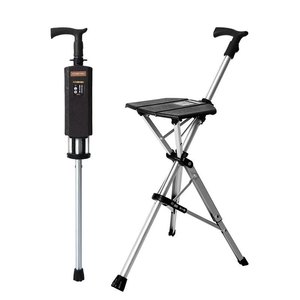 Electric Walking Stick <strong>Chair</strong> for Seniors 1-Click Auto Open/Close Foldable Aluminum Alloy Portable Cane Seat Anti-Slip <strong>Mobility</strong> - Product Image 6