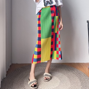 2023 d'été Couston Offre Spéciale Plissé Miyake Taille Haute Plissée <span class=keywords><strong>Mi</strong></span> <span class=keywords><strong>Longue</strong></span> Fente Femmes <span class=keywords><strong>jupe</strong></span> Droite <span class=keywords><strong>Tube</strong></span> De <span class=keywords><strong>Jupe</strong></span> - Product Image 3