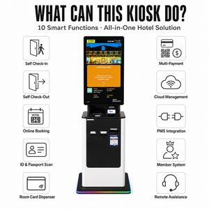 Kiosque <span class=keywords><strong>de</strong></span> paiement intelligent en libre-service avec écran tactile, distributeur <span class=keywords><strong>de</strong></span> cartes RFID, scanner <span class=keywords><strong>de</strong></span> passeport, terminal CE FCC ISO9001 - Product Image 2