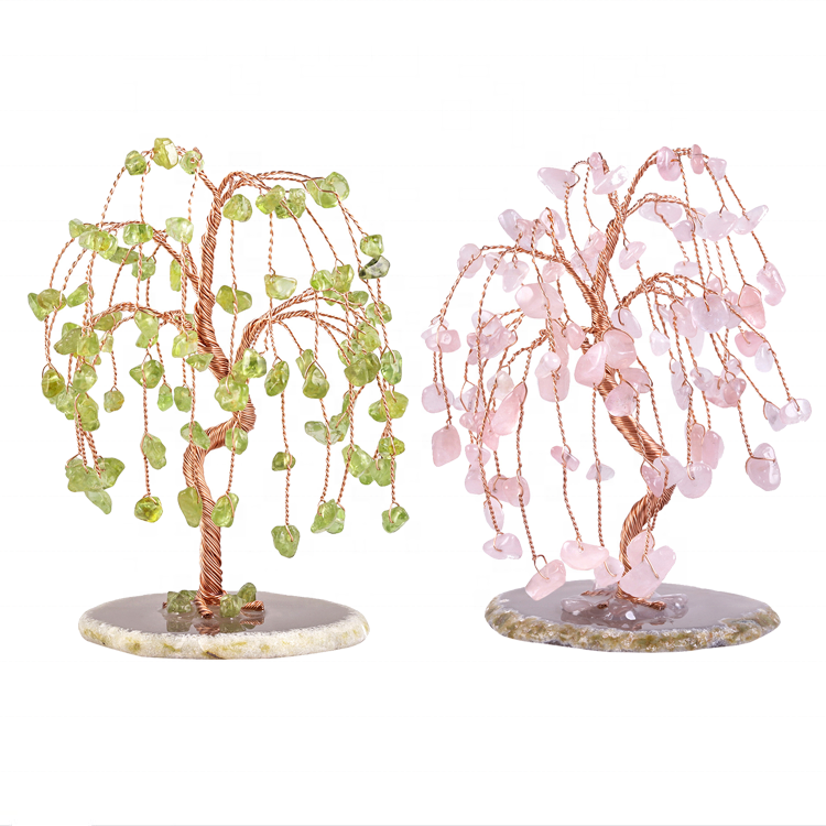 New Willow Crystal Fortune Tree Natural