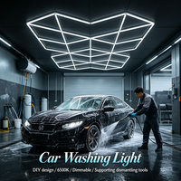 Lumière LED personnalisable pour lavage de voitures, 6500K, intensité réglable, installation et démontage faciles, pour garage automobile, atelier de réparation automobile, hall d'exposition
