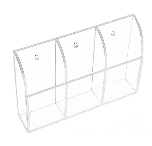 Wall Mounted Acrylic Remote Control Holder
