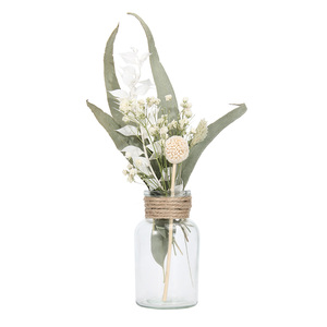 Ensembles de diffuseurs de roseaux avec fleurs séchées naturelles, coton, fleurs en papier, eucalyptus et <span class=keywords><strong>gland</strong></span> - Product Image 4