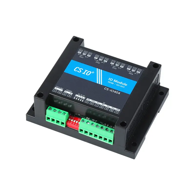 מודול Modbus IO תעשייתי CSIO-404 עם מודול I/O RS485 עם 4 ממסרנים תמיכה בכניסת 4 מתגים לפרוטוקול ModbusRTU