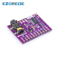 PCM5102 antarmuka I2S PCM5102A dekoder Stereo DAC modul Audio Digital konverter PLL papan suara dengan 3.5mm pemegang Headphone