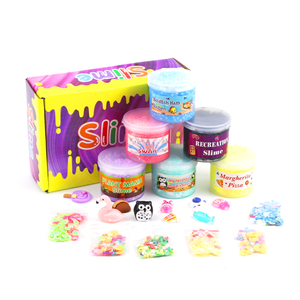 6 màu sắc không khí-khô mềm mô hình Polymer đất sét chơi Bột kit pha lê Slime Kit Đại Dương rõ ràng Slime DIY Màu <span class=keywords><strong>Putty</strong></span> cho trẻ em - Product Image 2