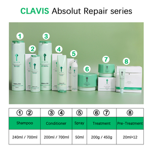 Venta al por mayor de fábrica 700ml <span class=keywords><strong>CLAVIS</strong></span> ABSOLUTE REPAIR CONDITIONER Reparar acondicionador de cabello dañado - Product Image 6