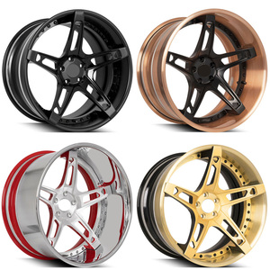 HS-02028 定制锻造深盘汽车轮毂 5x114.3 5x120 轮辐钢丝凹形适用于奥迪特斯拉豪华车轮毂 - Product Image 3