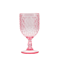Gobelets en plastique classiques pour vin, multicolores, transparents, essentiels pour les fêtes de mariage - Gobelets vert, bleu, violet, rose, 201-300 ml CX