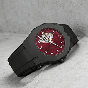 Orologio da Polso Automatico di Lusso OEM con Numeri Arabi, Analogico al Quarzo, Cinturino in Silicone per <span class=keywords><strong>Uomo</strong></span> - Product Image 3