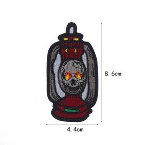 Patch brodé thermocollant style punk, crâne rock, pour vêtements, sacs, jeans, décoration - Product Image 5