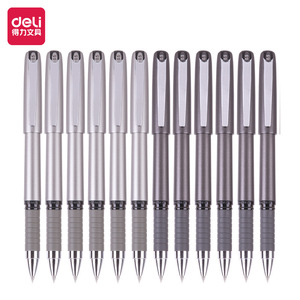Deli S25 Gel Pen 0.5mm Black Ink Office School Writing Tool Plastic Body - Product Image 1