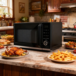 Four à griller électrique en acier inoxydable 28L 1800w, four à air fryer, four à <span class=keywords><strong>micro</strong></span>-ondes, appareil ménager à vendre directement de l'usine - Product Image 2