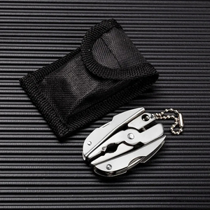 คีมอเนกประสงค์สแตนเลสแบบพกพาสำหรับใช้งานกลางแจ้ง มีด พวงกุญแจ ไขควง เครื่องมืออเนกประสงค์ขนาดเล็ก ขายส่ง - Product Image 2