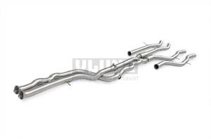 Tube d'échappement intermédiaire pour <span class=keywords><strong>BMW</strong></span> <span class=keywords><strong>M3</strong></span> M4 F80 F82 F83 S55 3.0T 2015-2019 – Tube central haute performance pour tuning automobile - Product Image 2