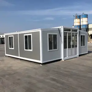 20 ft 30 ft stahl vorgefertigtes winziges haus erweiterbares container haus 3 schlafzimmer 40 ft für wohnen