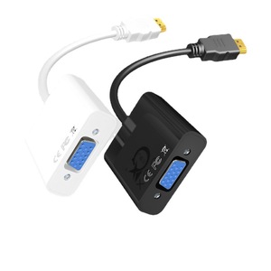Кабель-конвертер HDMI-VGA 16 см с аудиовыходом и преобразователем питания для ТВ и компьютера, кабель ABS HD с выходным интерфейсом 3.55 и <span class=keywords><strong>Micro</strong></span> <span class=keywords><strong>USB</strong></span> - Product Image 1