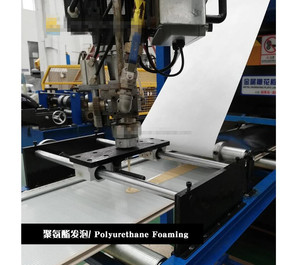 <span class=keywords><strong>Machine</strong></span> de panneaux sandwich en relief <span class=keywords><strong>PU</strong></span> pour mur extérieur à isolation thermique décorative avancée Ligne de production de panneaux sculptés en métal Fasade - Product Image 4