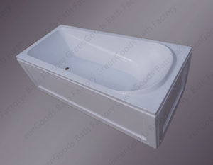 Mini <span class=keywords><strong>Bañera</strong></span> Acrílica Moderna <span class=keywords><strong>de</strong></span> Dos Lados con Borde, 120x70 cm, con Reposacabezas para Uso Interior, Certificación CE, Marca Greengoods - Product Image 6