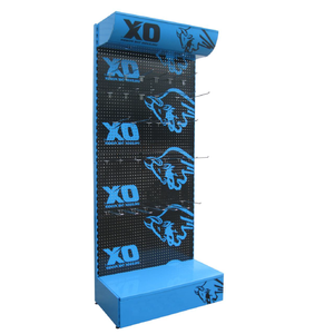 Sàn màu xanh phần cứng hàng tạp hóa triển lãm tay công cụ quyền lực sàn Pegboard phụ kiện kim loại cửa hàng Kệ Kim Loại hiển thị đứng CN; gua - Product Image 1