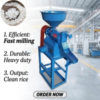 Machine de décorticage de riz automatique 2 tonnes/jour avec fonctions de tri, de nettoyage et de polissage, moteur de moulin à riz combiné du fabricant