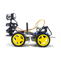 KUONGSHUN Stem Education Robot Video Car Set DIY Codificación WIFI IOS Android PC Proyecto de monitoreo Smart Robot Car Kit para Arduino