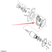Repuesto para Montacargas, Sensor de Velocidad, Número de Pieza 11663653001, Compatible con los Modelos de Montacargas Linde MR12AP, MR15AP-02, T20 y Serie 1166/1157