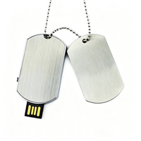 Flashdisk Bentuk Kalung Anjing Murah Baru USB 2.0 Metal Pendrive 1GB 2GB 4GB 8GB 16GB 32GB 64GB 128GB Logo Custom