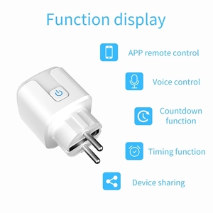 Prises intelligentes Wi-Fi 16A TASMOTA ESP32 <span class=keywords><strong>ESP8266</strong></span> conformes aux normes européennes 2026 avec fonction de surveillance de la consommation et de programmation, compatibles Alexa et Google Home - Product Image 2